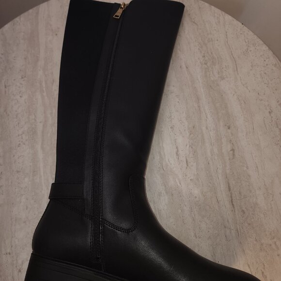 COACH Womens Faith Buckled Lug-Sole Black Leather from Macy’s - c025 - Picture 8 of 9